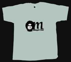 MOODYMANN - T-shirt "Mahogani Music" GREY/GREEN - size: LARGE  (MAHOGANI MUSIC)