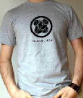 A.R.T.LESS - T-shirt GREY w/BLACK LOGO - size: LARGE