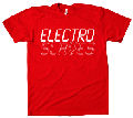 TRANSIENT FORCE T-shirt RED w/WHITE "Aux 88 Electro Slaves" logo: size LARGE