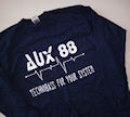 AUX 88 - Long sleeve shirt "TECHNOBASS FOR YOUR SYSTEM" NAVY w/WHITE PRINT - size: X-LARGE