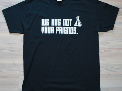 SOLAR ONE MUSIC - T-shirt BLACK w/WHITE "THE EXALTICS" logo - size: MEDIUM  (SOLAR ONE MUSIC)